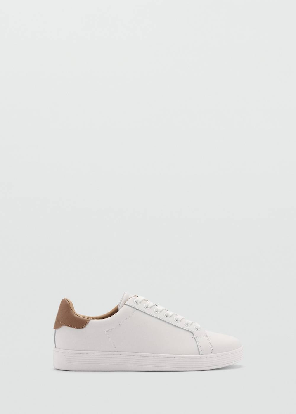 Mango Ledersneakers mit Kontrasteinsatz Versandkostenfrei