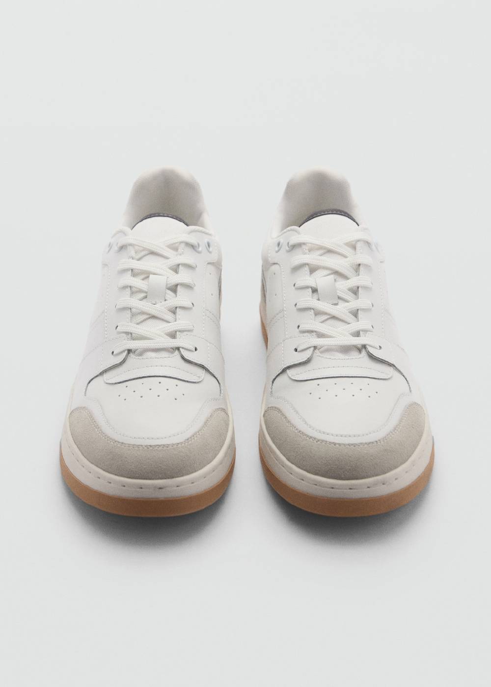 Mango Sneakers mit kontrastierenden Lederdetails Vatertagsangebot