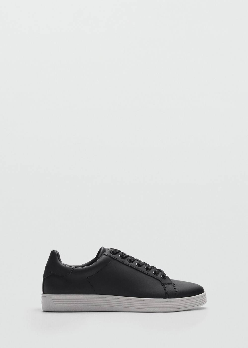 Mango Ledersneakers mit Kontrastsohle Lagerräumung