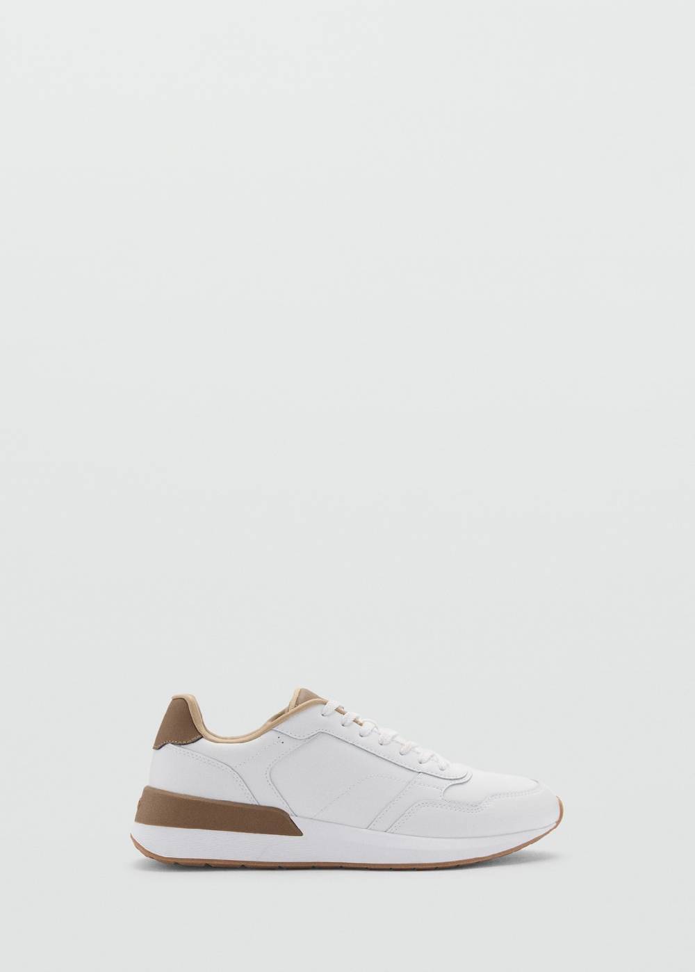 Mango Sneakers mit kontrastierenden Lederdetails Heißer Verkauf