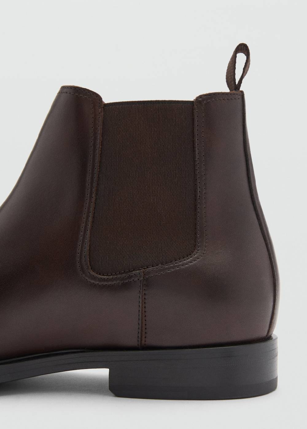 Mango Chelsea Boots aus poliertem Leder Top Angebot