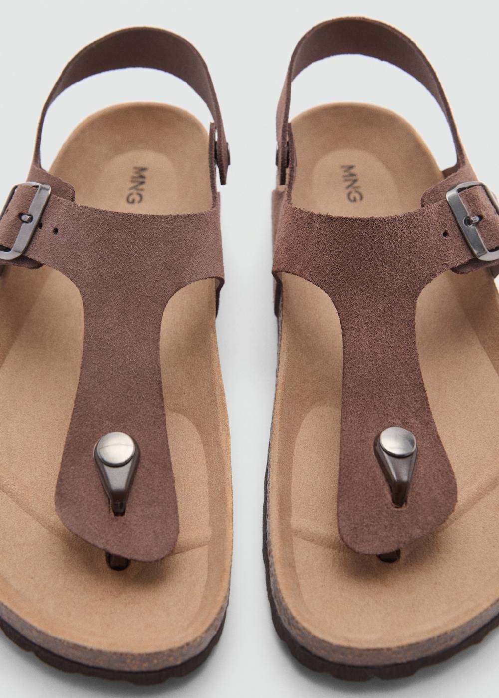 Mango Riemensandalen aus Leder Neueste Mode