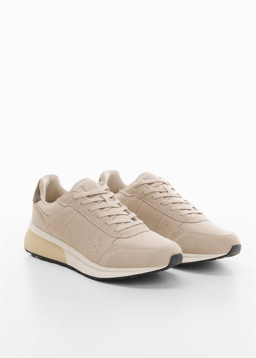 Mango Sneakers mit kontrastierenden Lederdetails