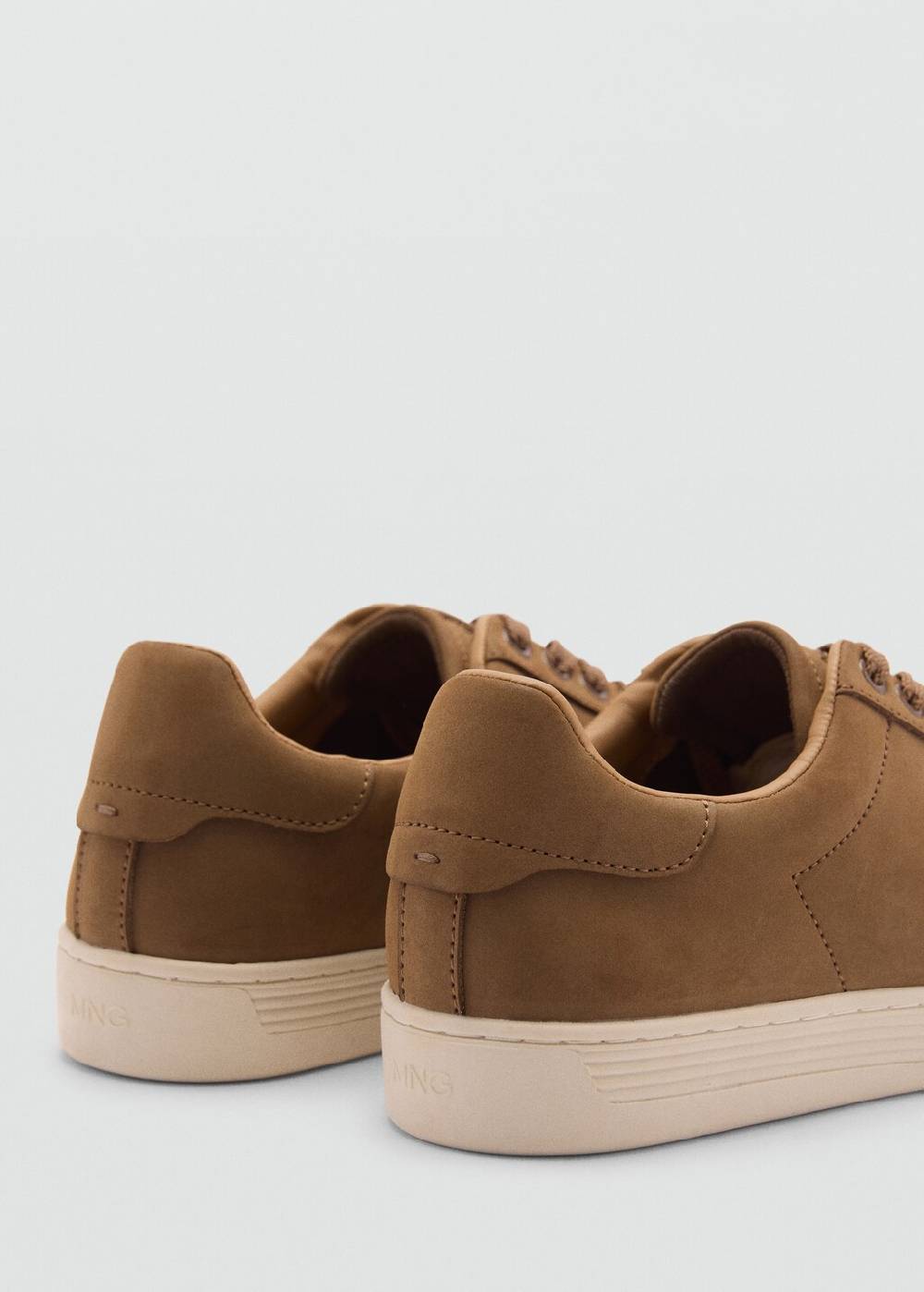 Mango Wildleder-Sneaker mit Schnürsenkeln Räumungsverkauf