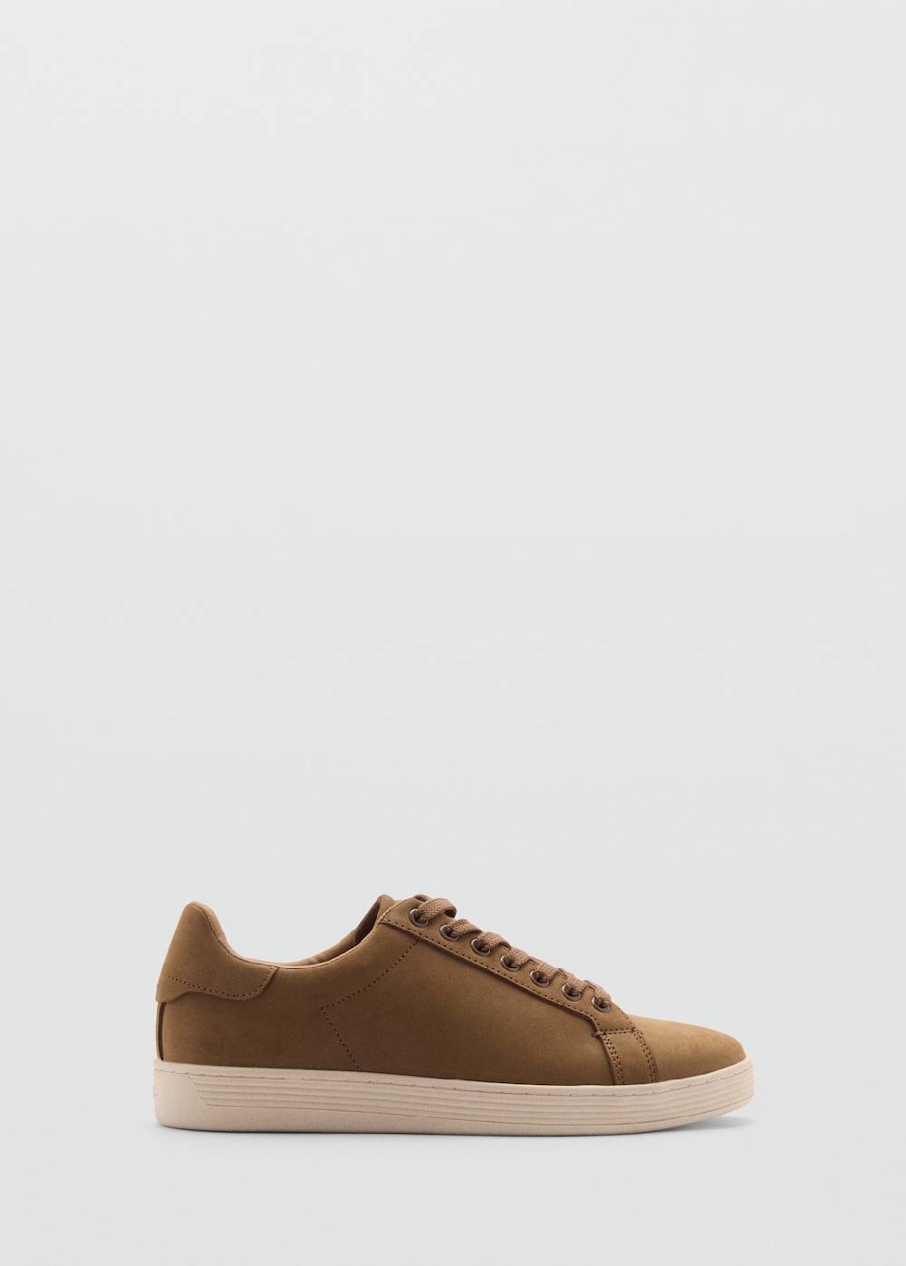 Mango Wildleder-Sneaker mit Schnürsenkeln Räumungsverkauf