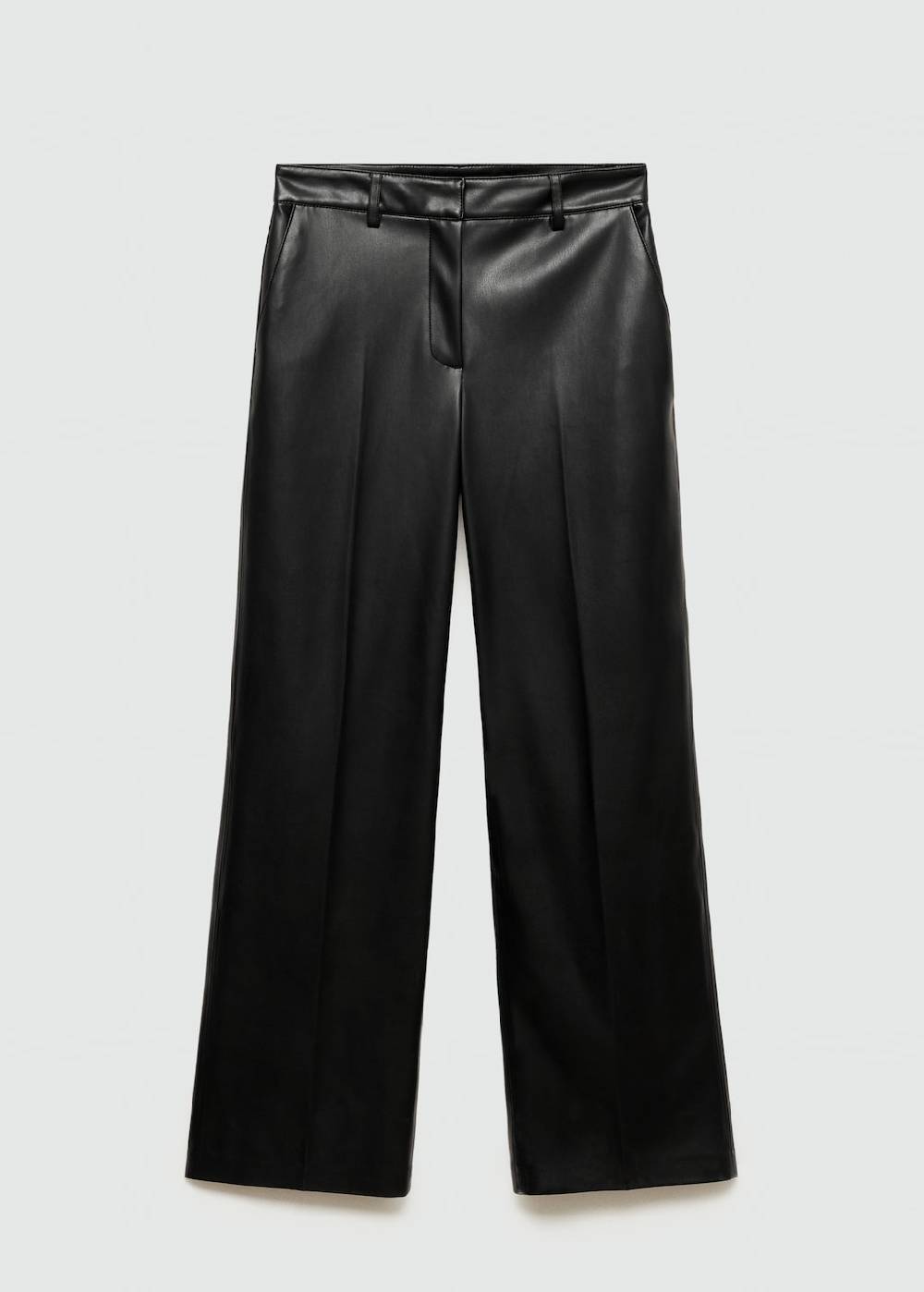 Mango Wideleg-Hose mit Leder-Effekt Sonderangebote