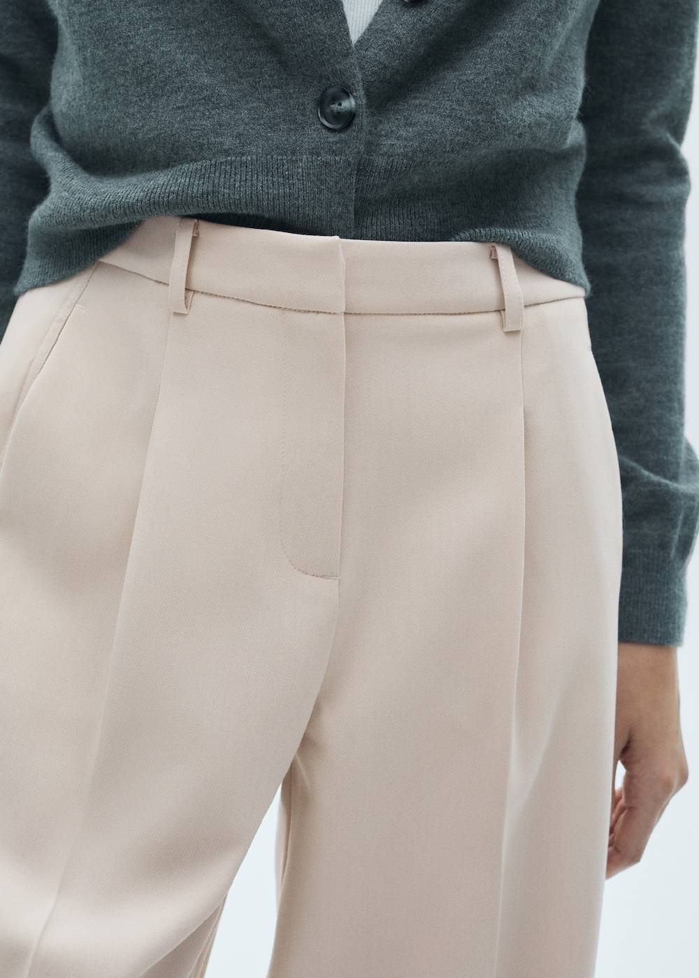 Mango Gerade Bundfaltenhose VIP-Rabatte