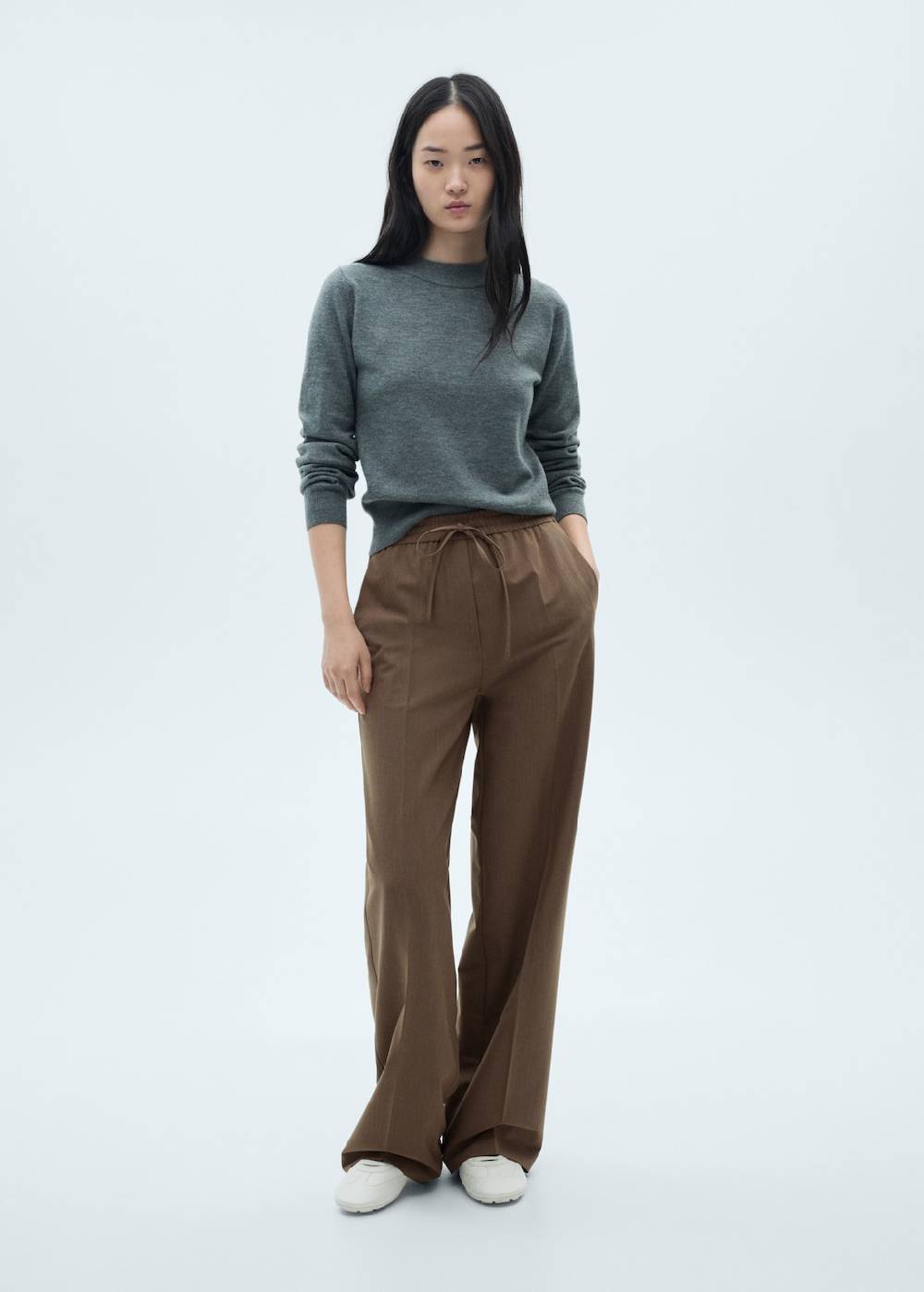 Mango Gerade Hose mit Stretchbund Super Sparpreis