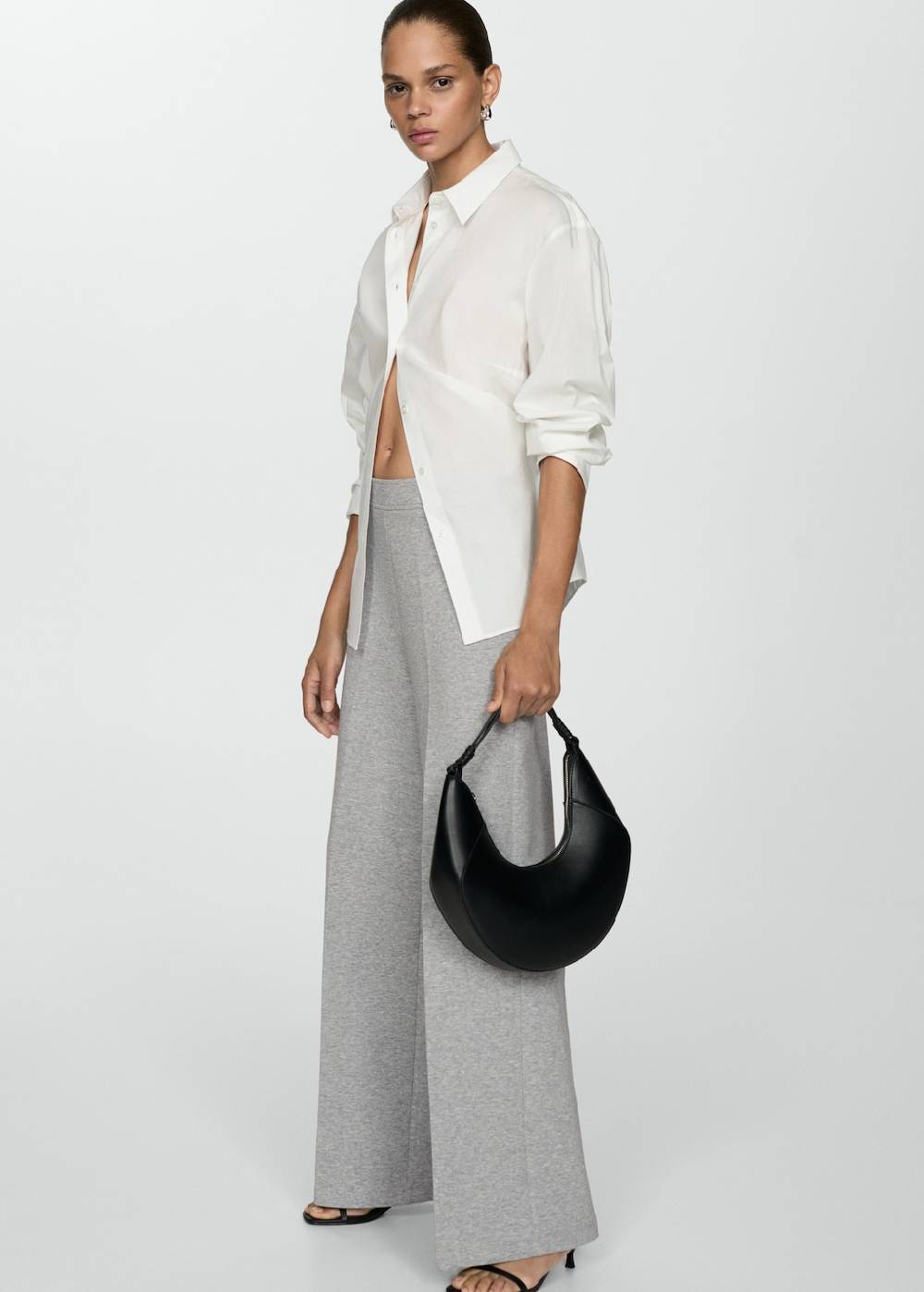 Mango Wideleg-Hose mit hohem Bund Bis zu 50% Rabatt