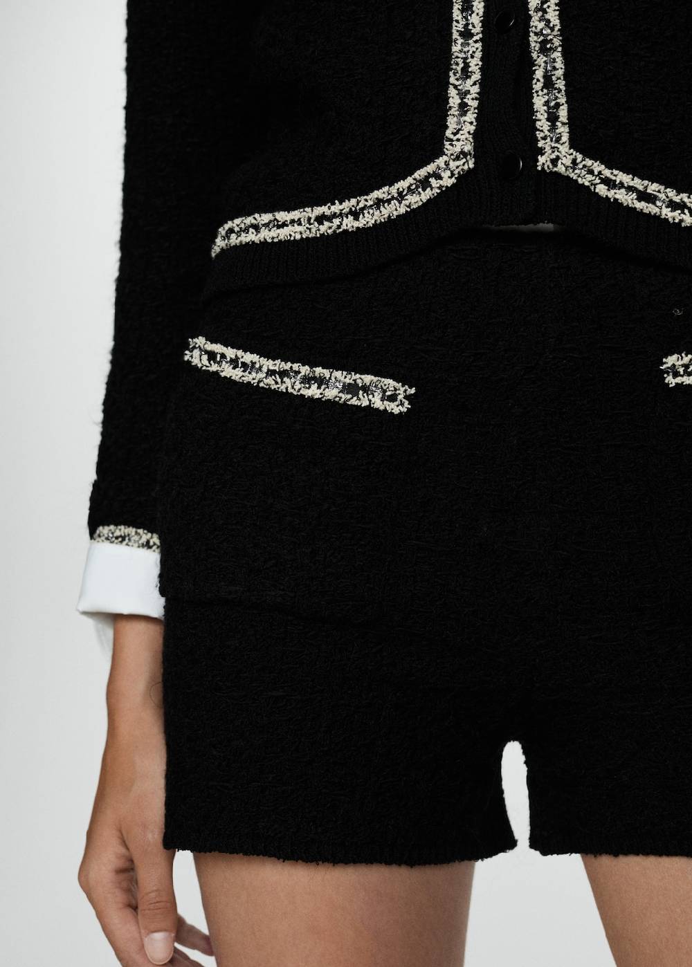 Mango Tweed-Shorts mit Taschen Bis zu 55% Rabatt