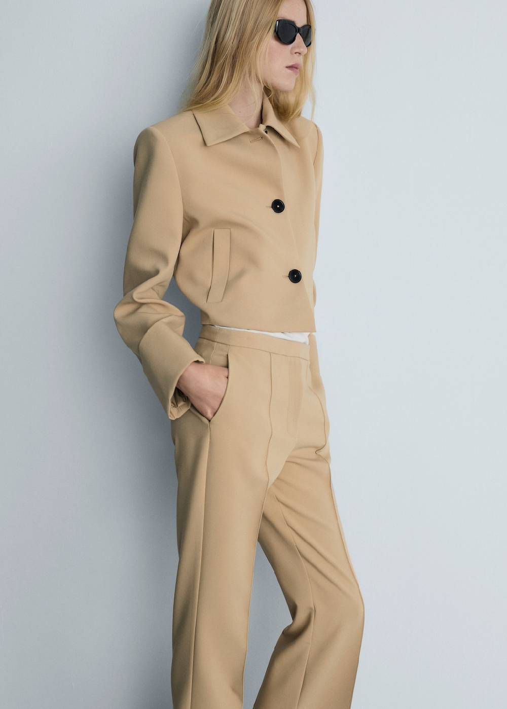 Mango Anzughose im Flared-Stil Discount Store für neue Produkte
