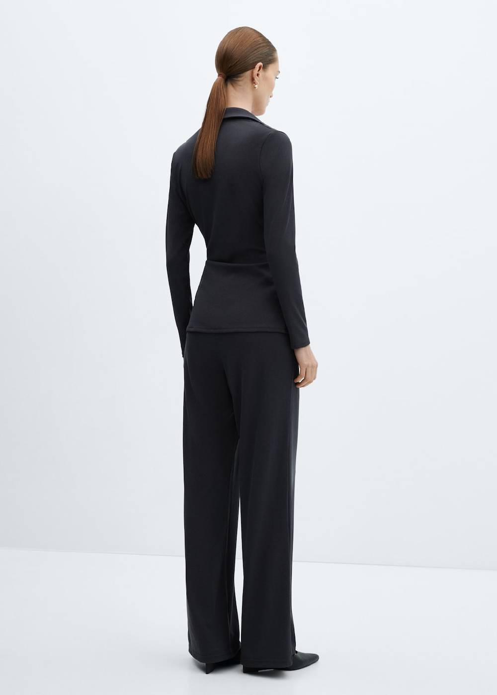 Mango Wideleg-Hose mit Stretchbund 50% Rabatt mit kostenlosem Versand
