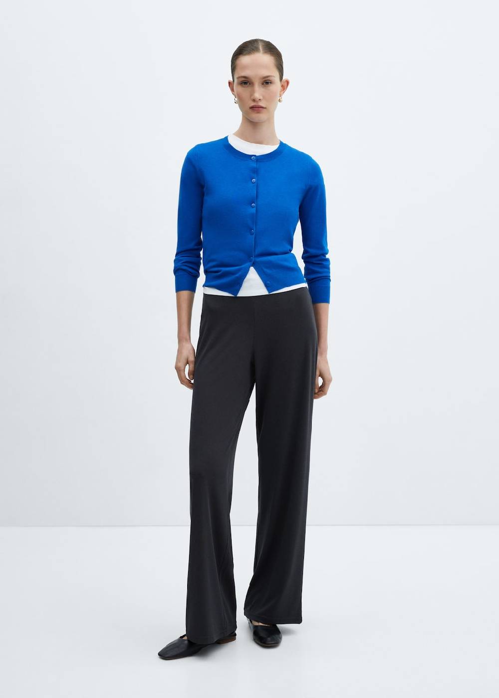 Mango Wideleg-Hose mit Stretchbund 50% Rabatt mit kostenlosem Versand