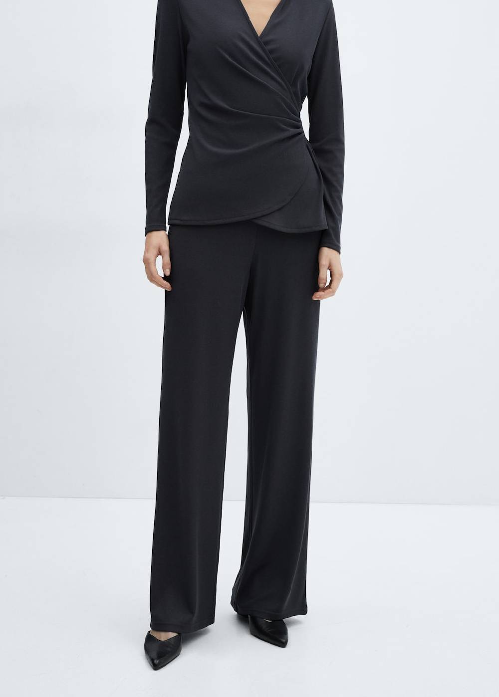 Mango Wideleg-Hose mit Stretchbund 50% Rabatt mit kostenlosem Versand