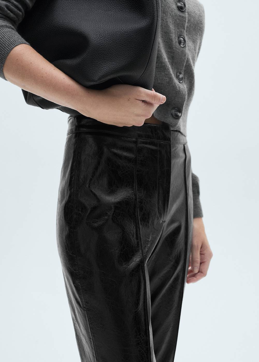 Mango Skinny-Hose mit Leder-Effekt Begrenzt auf 3 Tage