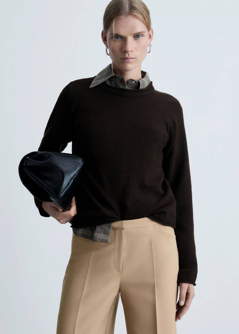 Mango Wideleg-Bundfaltenhose Speichern exportieren