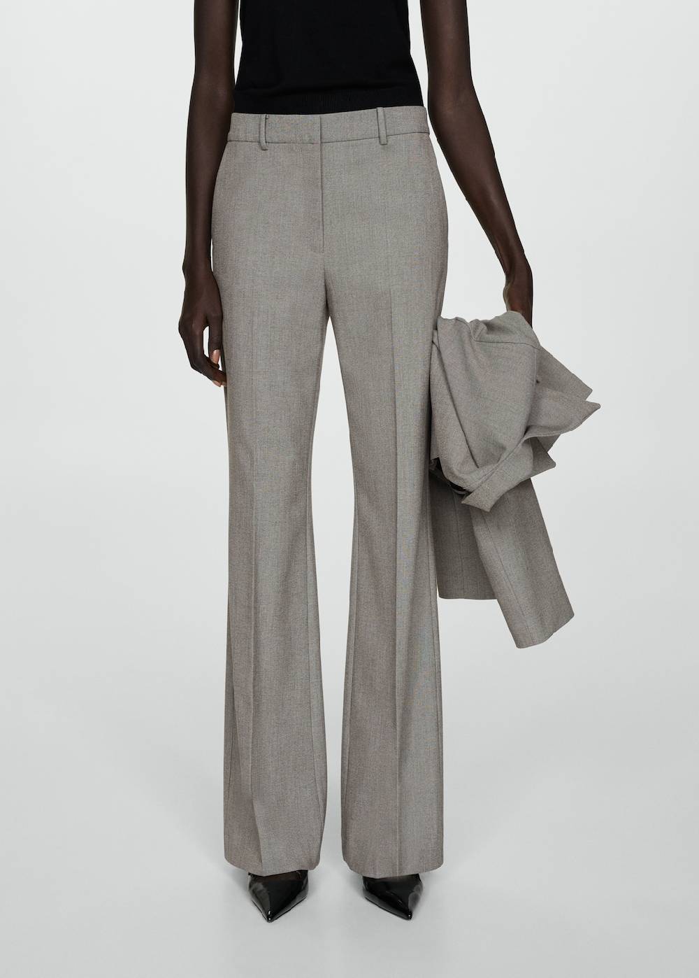 Mango Ausgestellte Hose mit hohem Bund