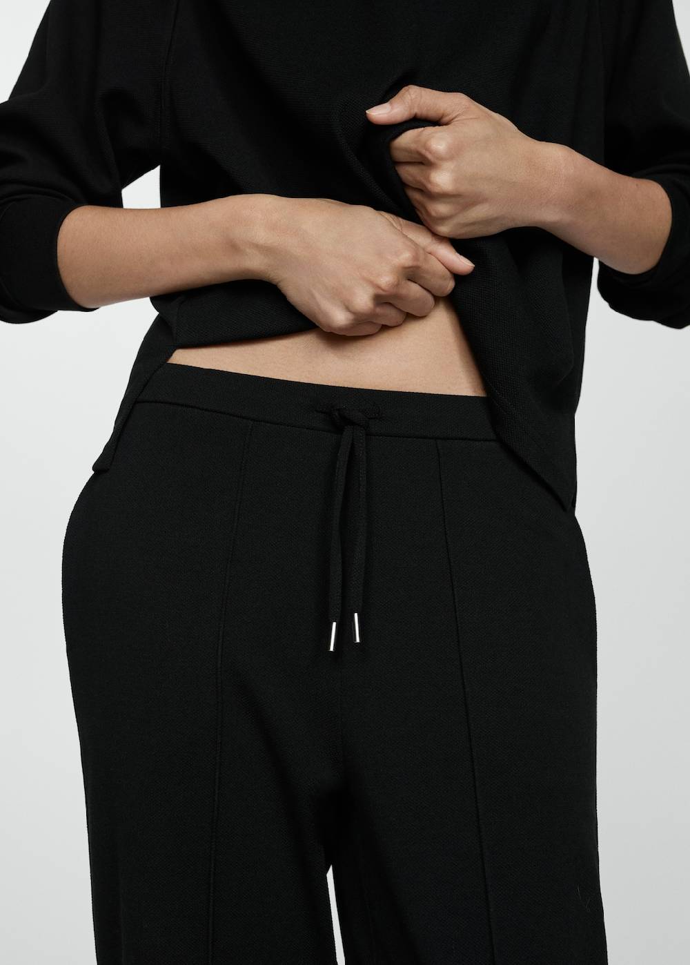 Mango Jogger Pants mit Nähten Großer Ausverkauf