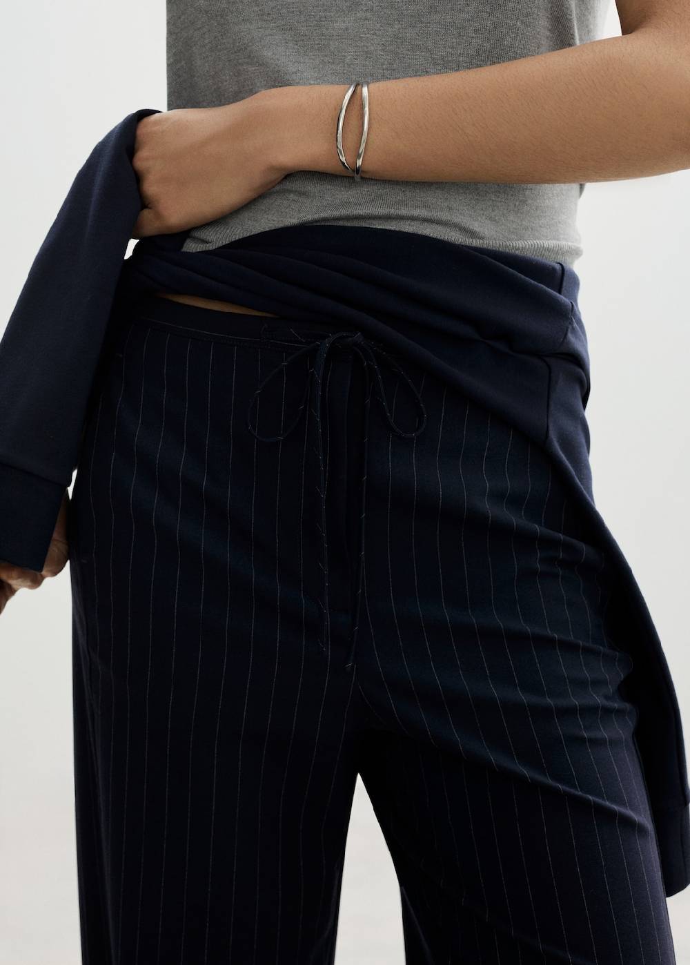 Mango Gerade Nadelstreifenhose Begrenztes Angebot
