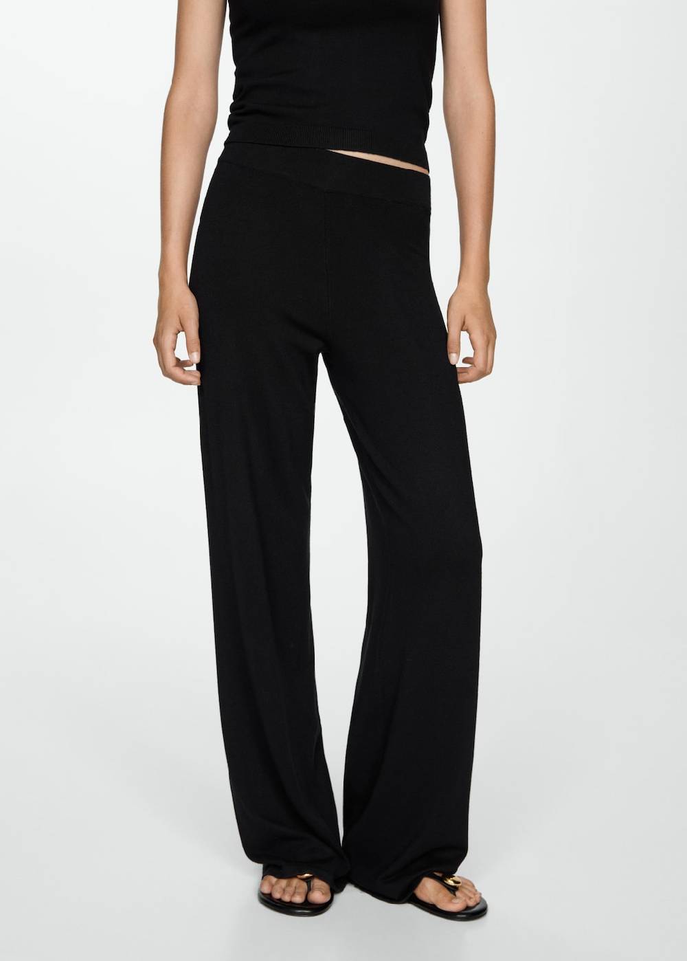 Mango Wideleg-Strickhose