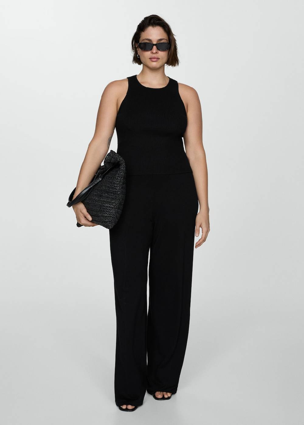 Mango Wideleg-Strickhose Black Friday