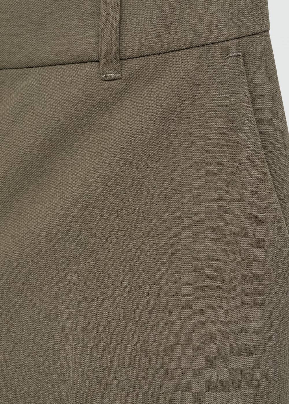 Mango Wideleg-Bundfaltenhose Heißer Verkauf