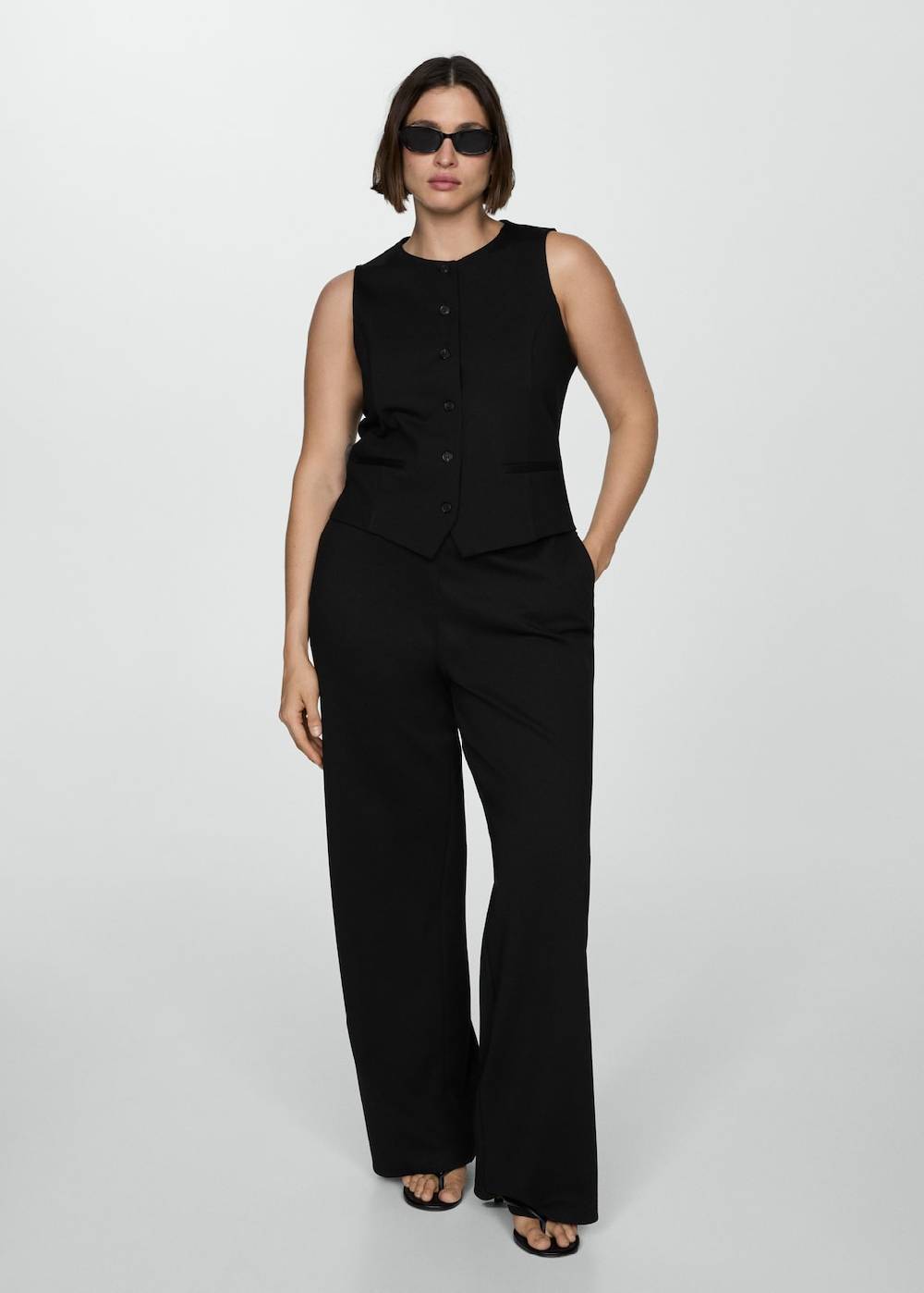 Mango Gerade Hose aus Romanit-Jersey Neueste Mode