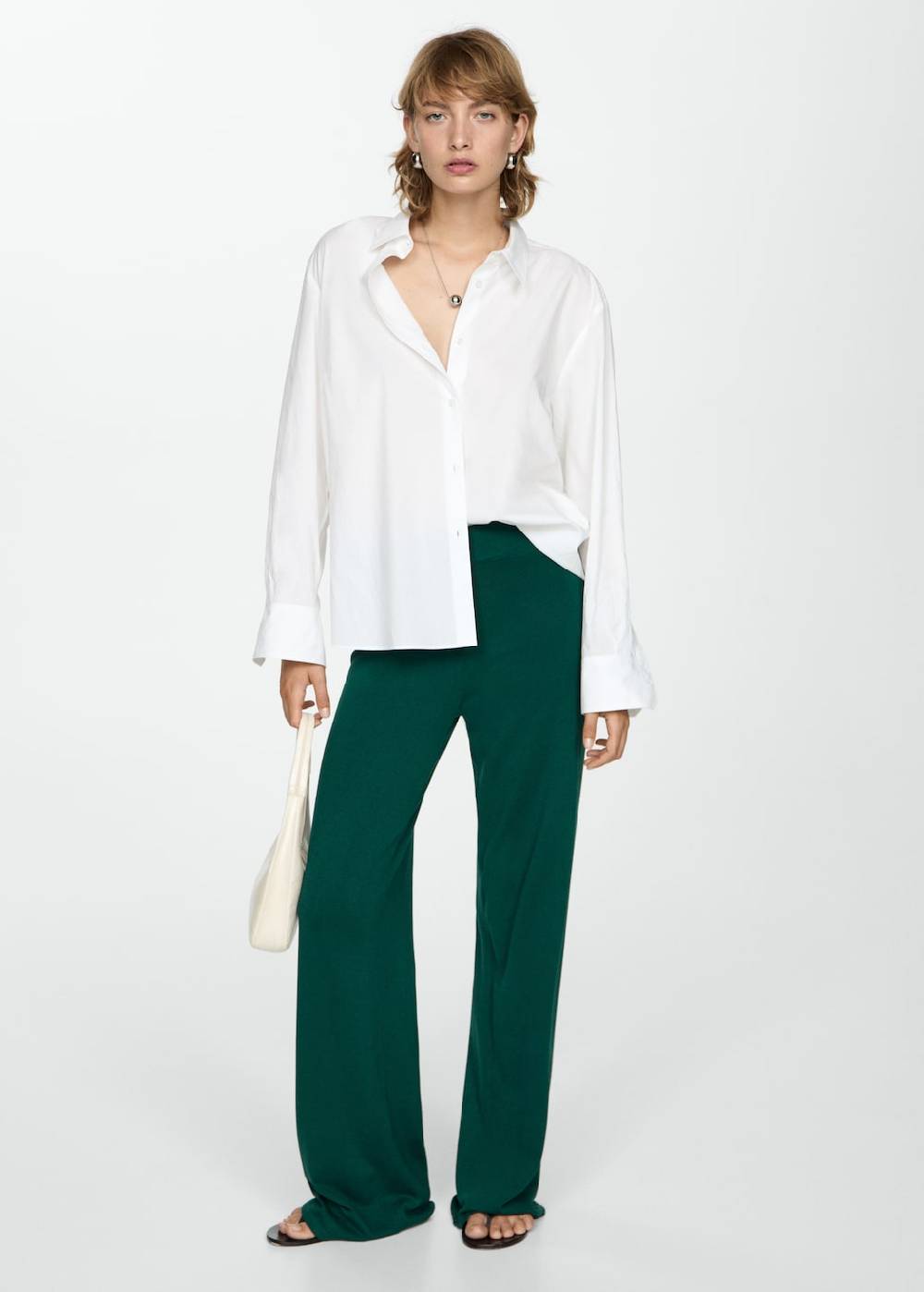 Mango Wideleg-Strickhose Online Outlet