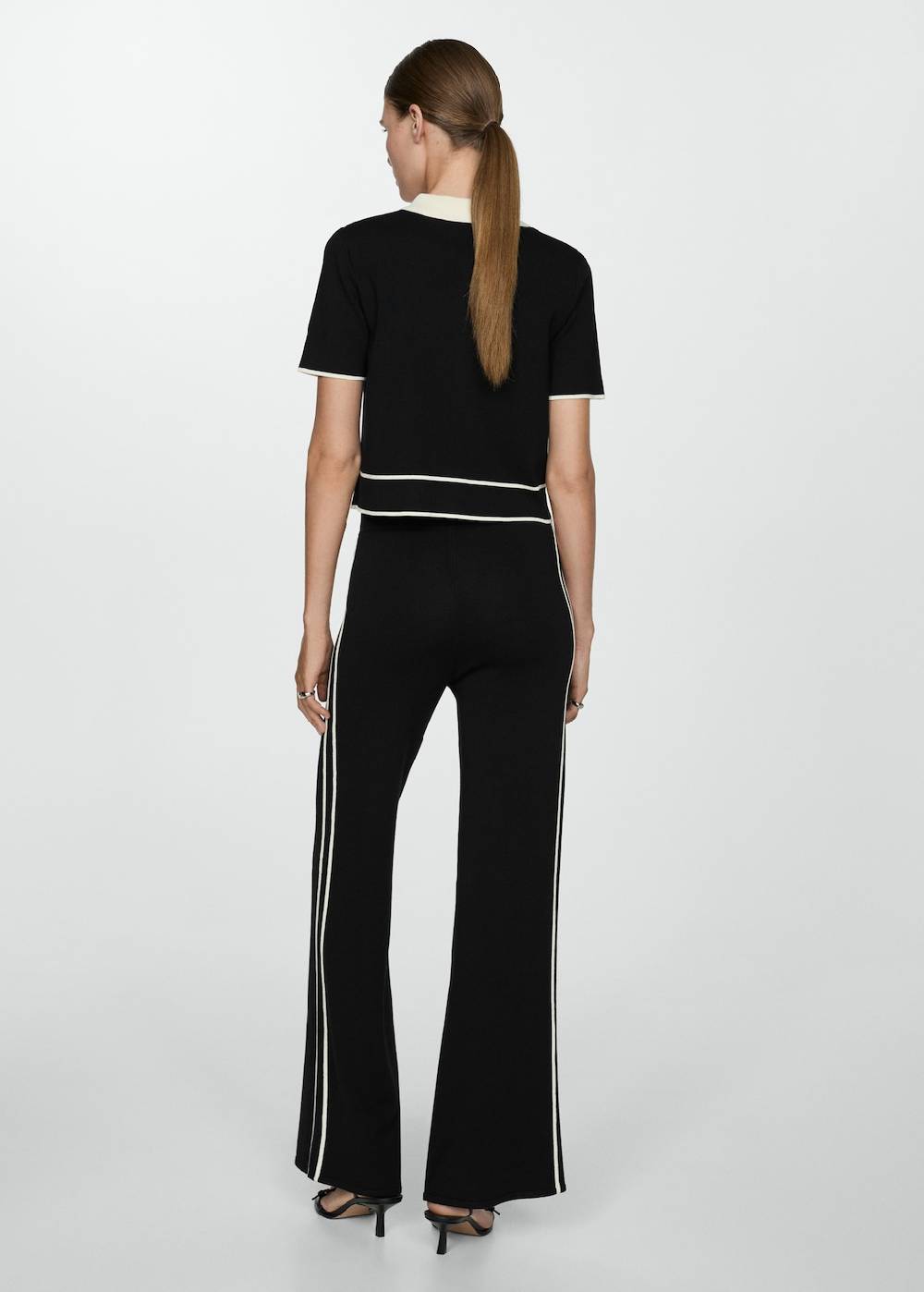 Mango Strickhose mit Kontraststreifen Bestseller