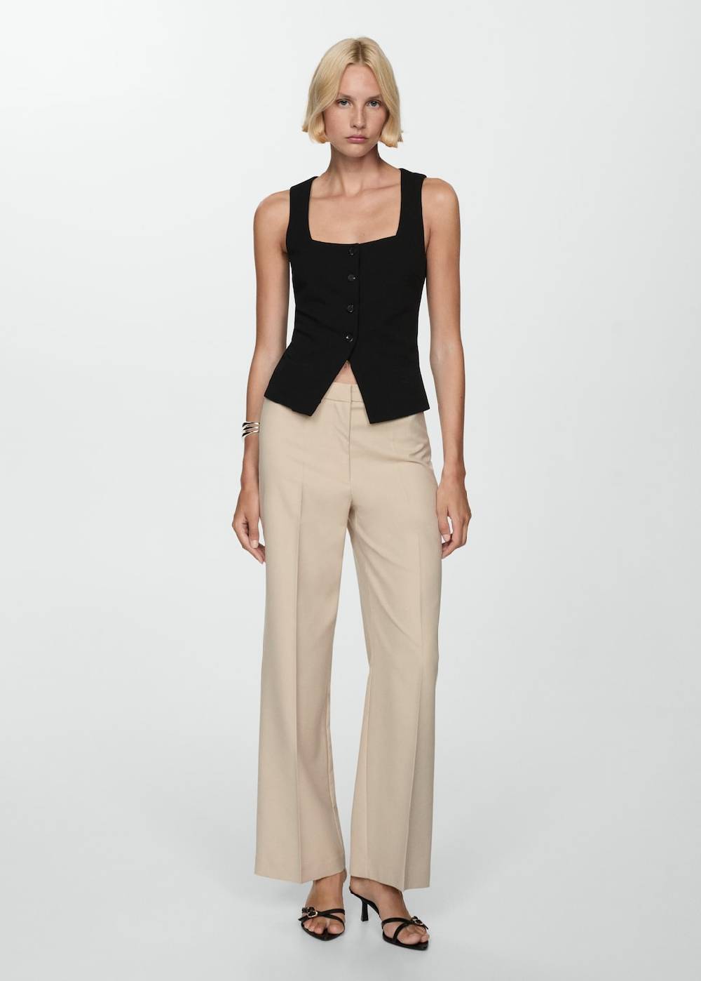Mango Gerade Bundfaltenhose Saisonale Angebote