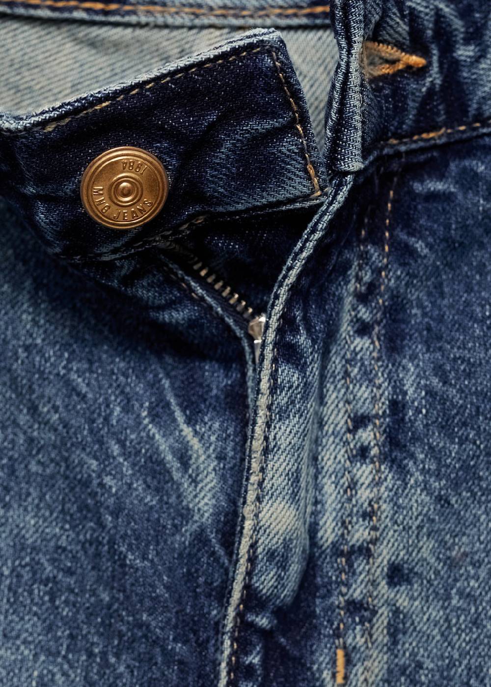 Mango Wideleg-Jeans-Bermudashorts Riesige Ersparnisse