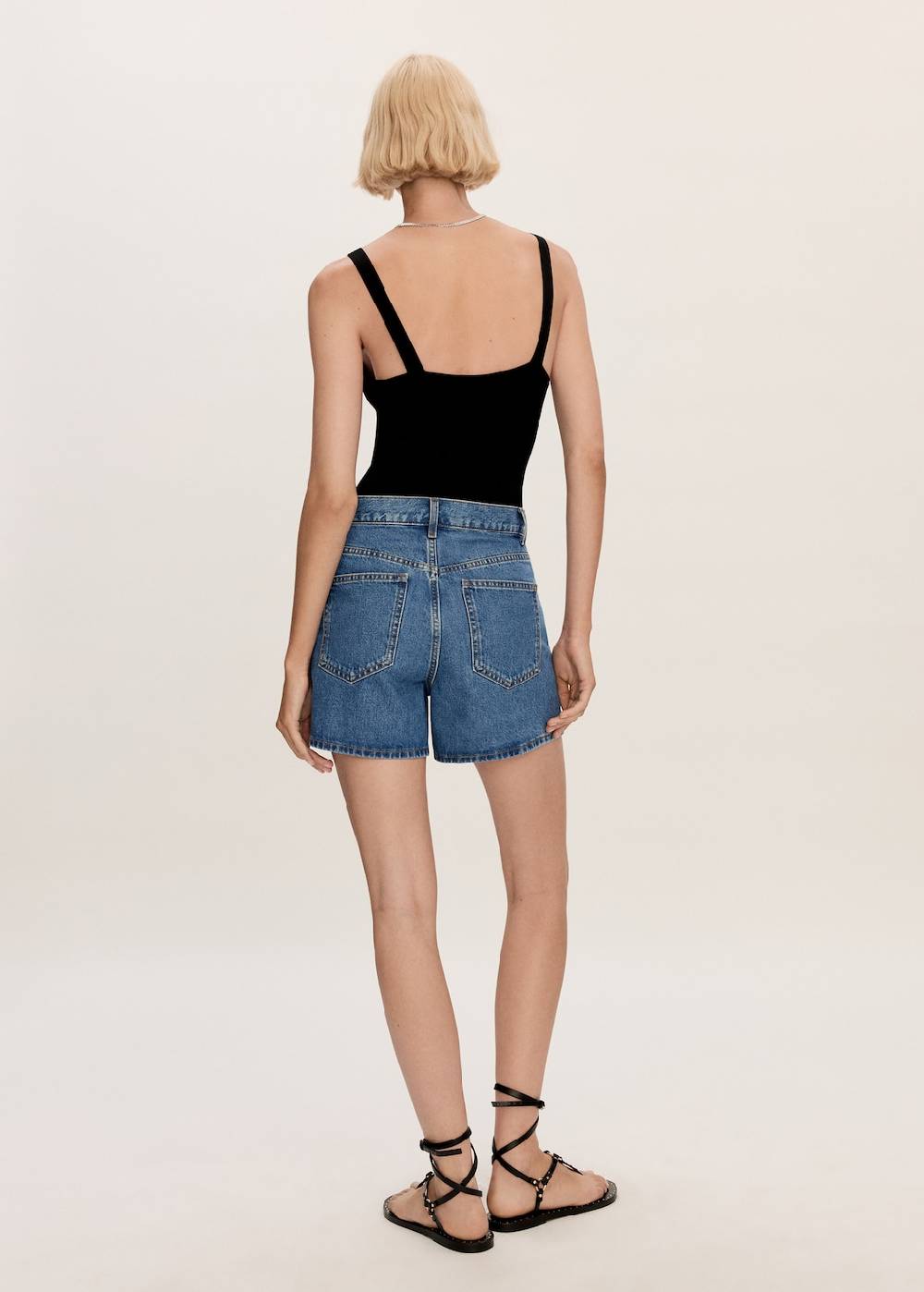 Mango Jeans-Shorts mit hoher Taille VIP-Rabatte