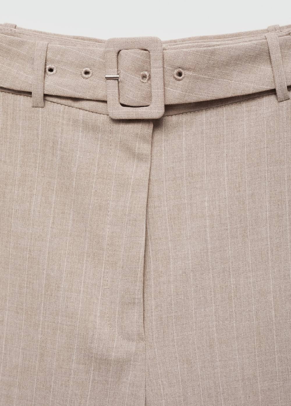 Mango Gerade Nadelstreifenhose Kostenlose Rückgabe