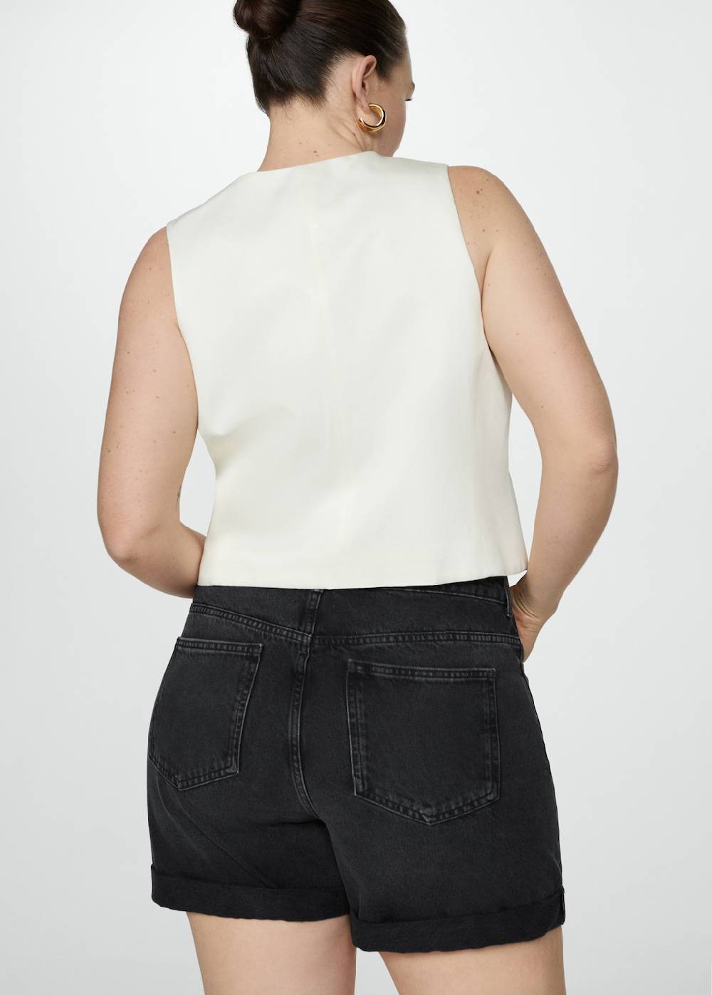 Mango Mom Fit-Jeans-Shorts Nur für heute