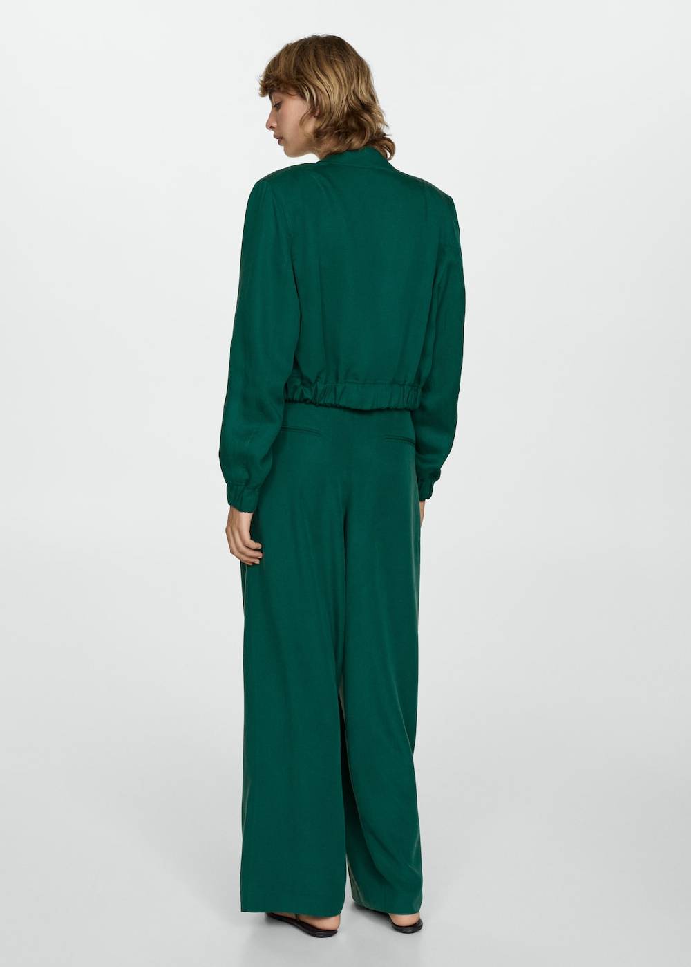 Mango Lyocell-Hose mit Gürtel Discount Store für neue Produkte