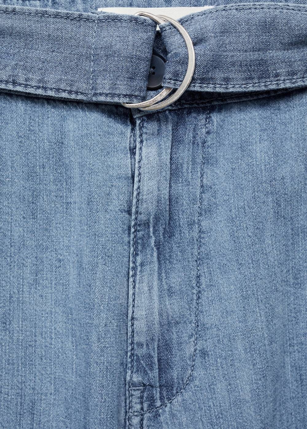 Mango Fließende Hose mit Gürtel Clearance-Verkauf