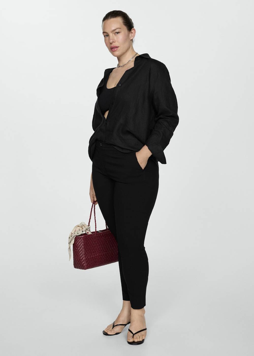 Mango Skinny Hose in 7/8-Länge Kostenloser Versand international