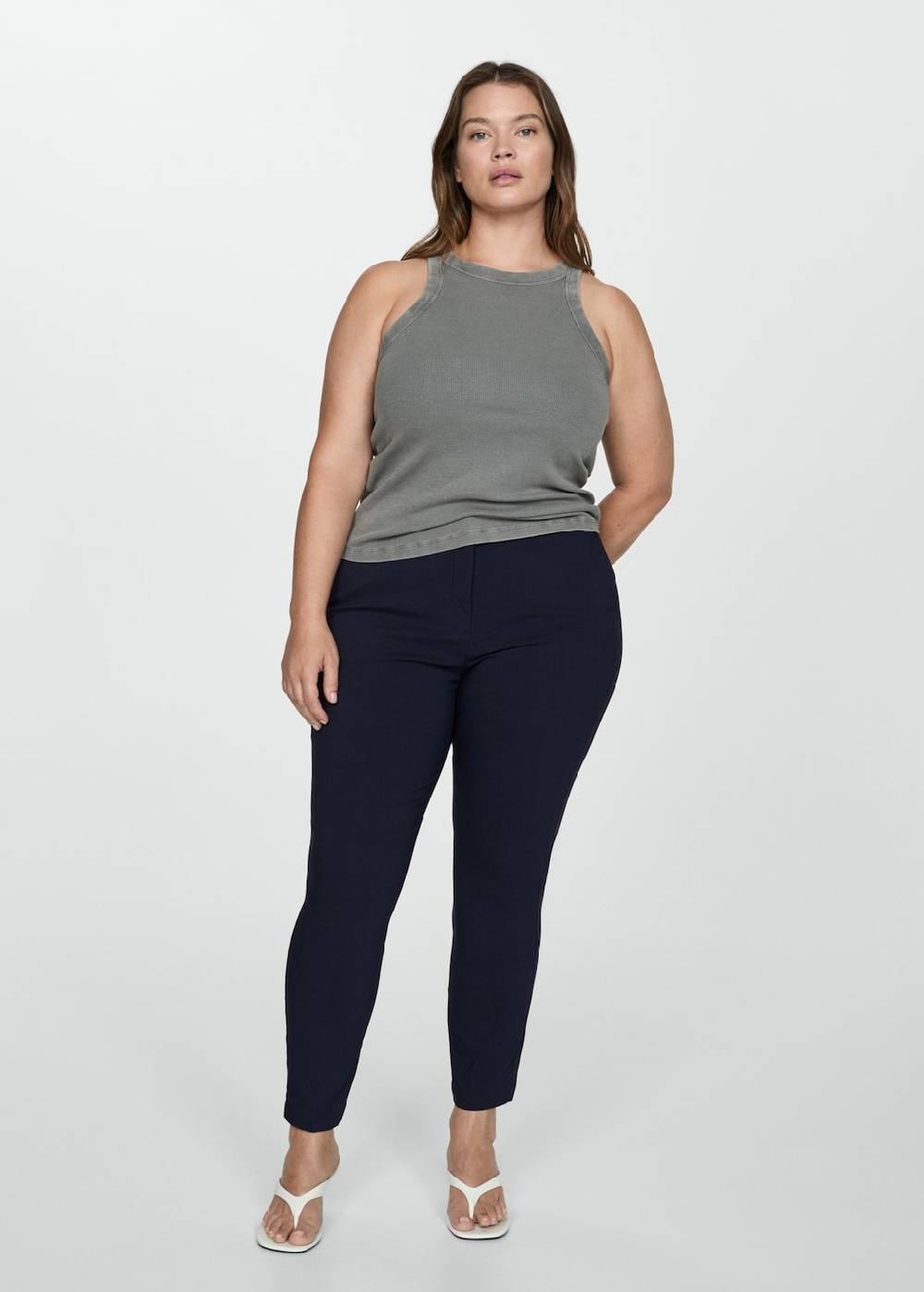 Mango 7/8-Röhrenhose zollfrei