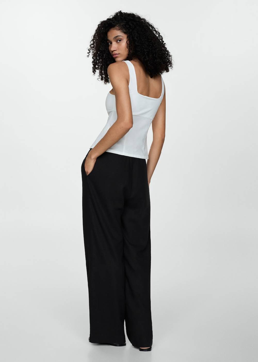 Mango Gerade Leinenhose 50% Rabatt für begrenzte Zeit