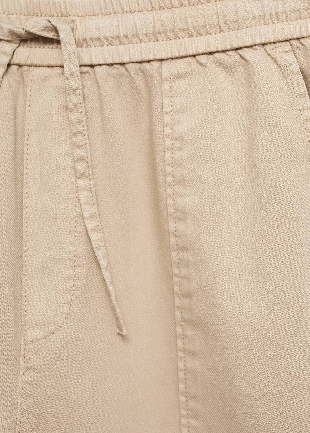 Mango Baumwollhose mit Gummibund 2025