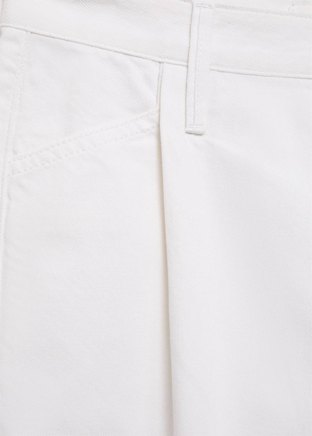 Mango Jeansshorts mit ausgefranstem Saum im Angebot