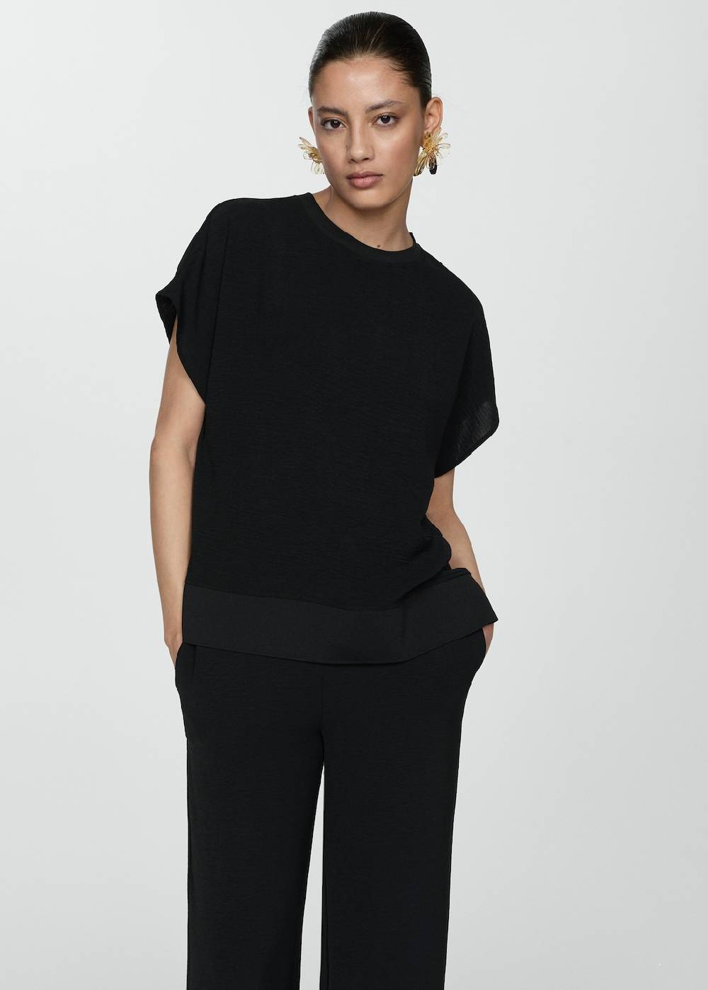 Mango Fließende Wideleg-Hose Blitzverkäufe