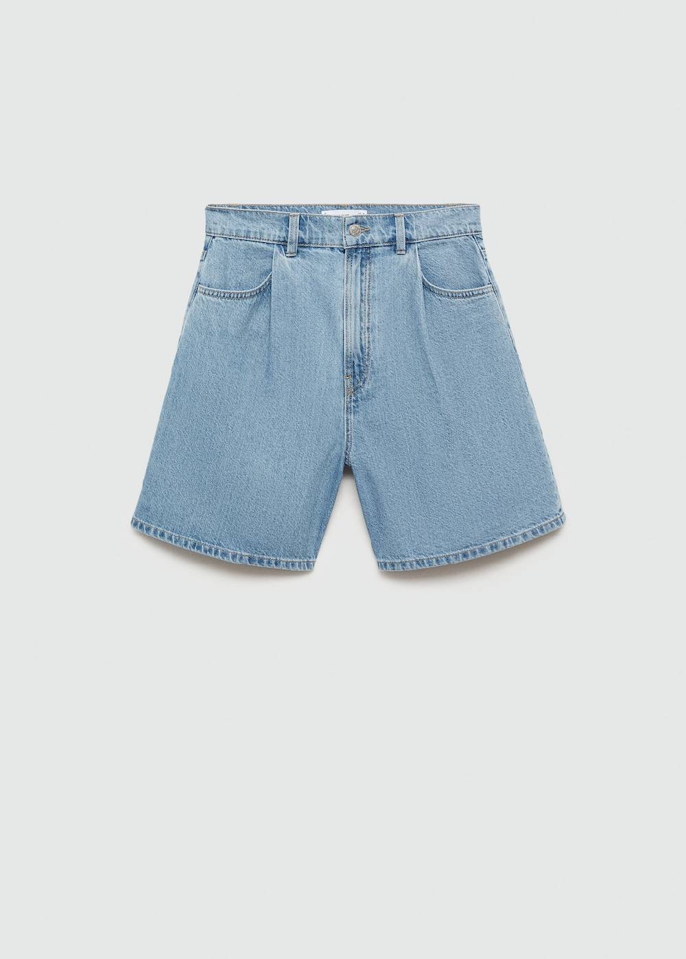 Mango Jeans-Shorts mit Bundfalten Fabrikpreis