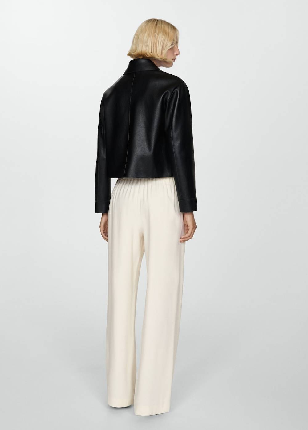 Mango Wideleg-Hose mit Stretchbund Versandkostenfrei