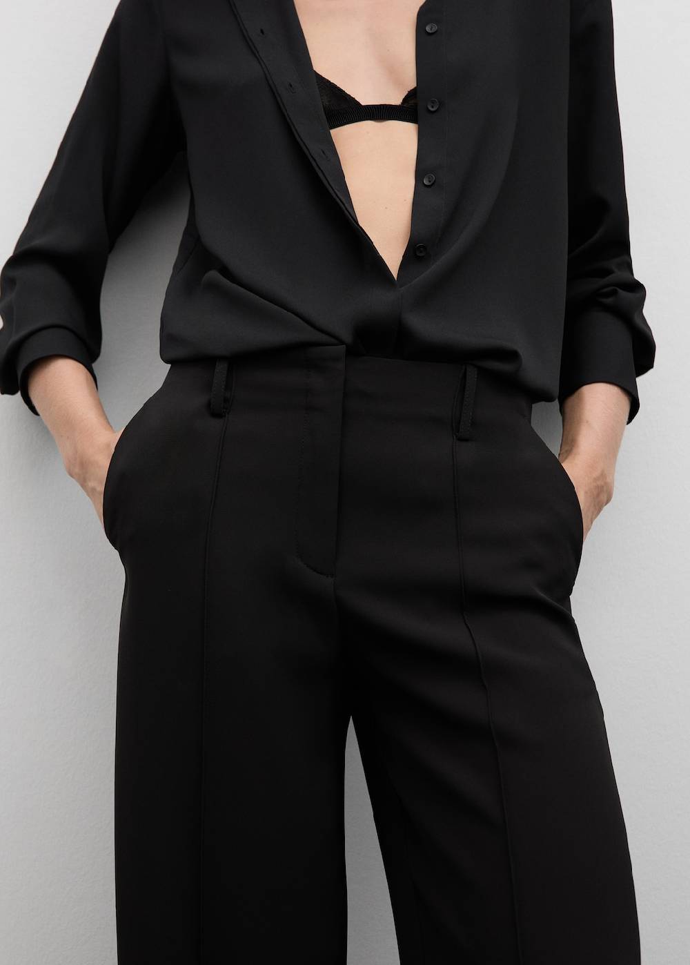 Mango Gerade Bundfaltenhose Online Shopping