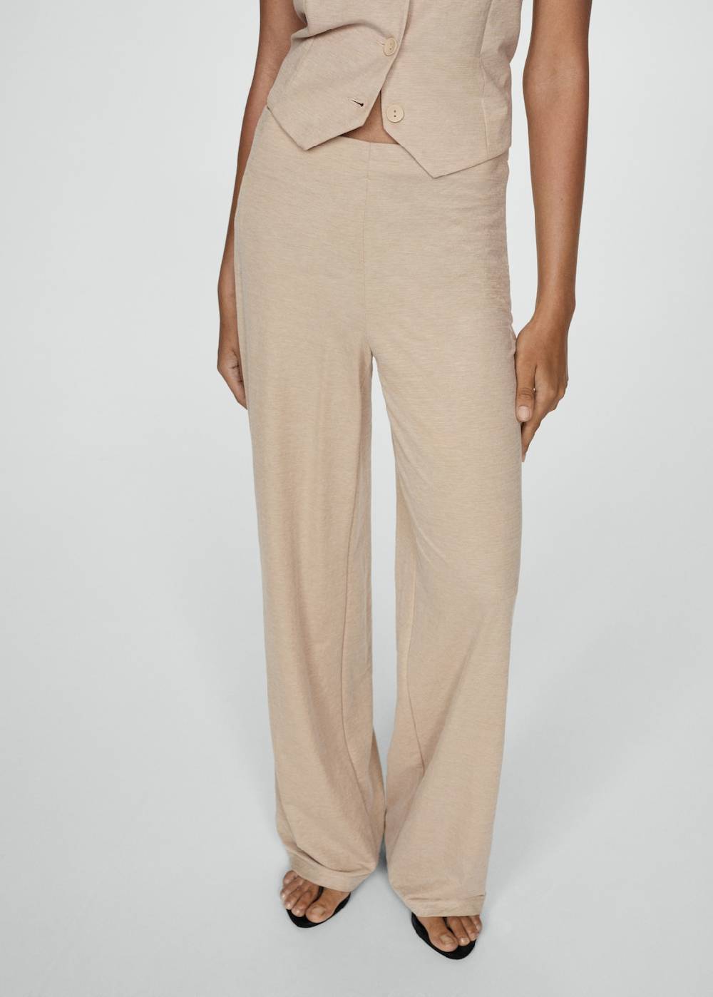 Mango Gerade, fließende Hose Preisnachlass