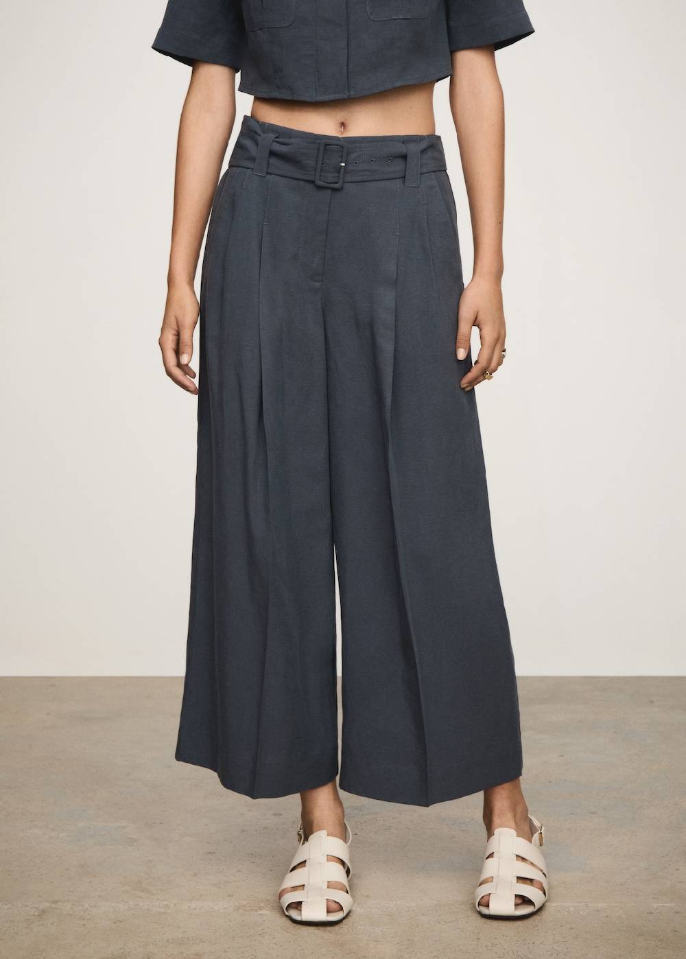 Mango Lyocell-Hose mit Gürtel Muttertagsangebot