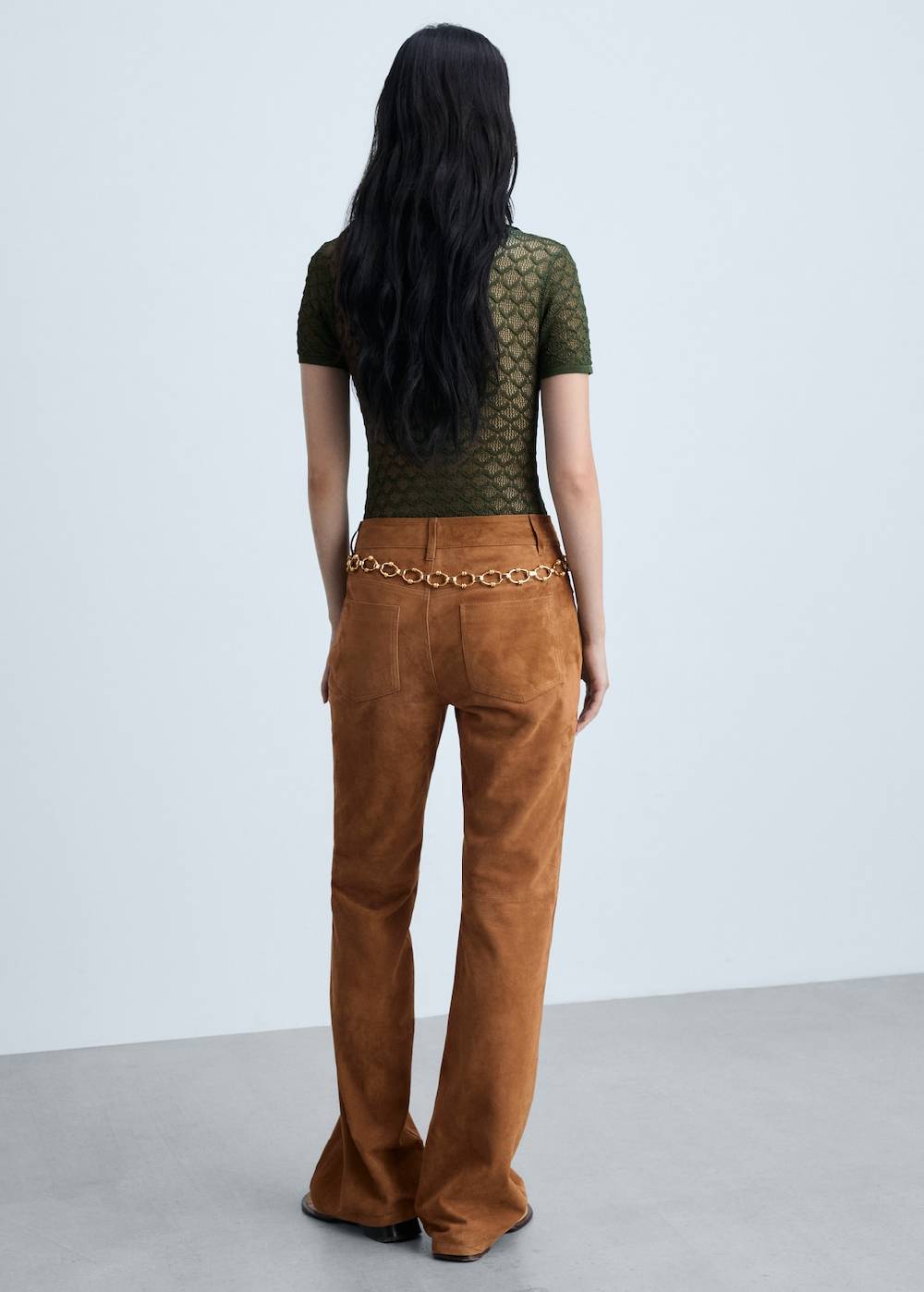 Mango Straight Fit Lederhose Vatertagsangebot