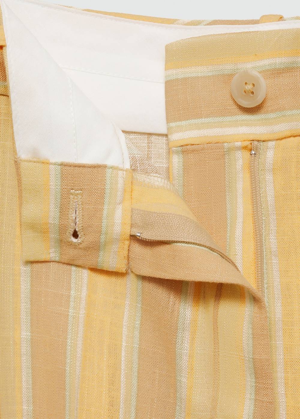 Mango Gerade geschnittene Streifenhose Heißer Verkauf