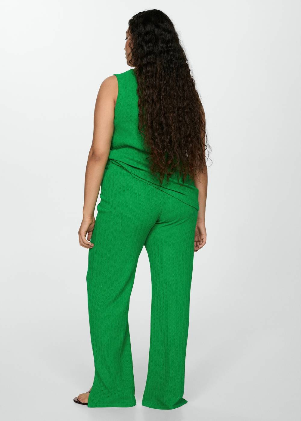 Mango Gerade Häkelhose Top Angebot